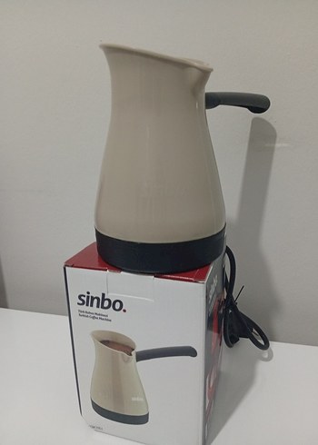 Sinbo Beyaz Gri Elektrikli Cezve