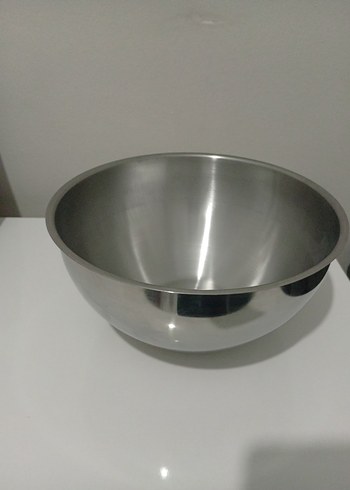Parlak Gri Paslanmaz Çelik Karıştırma Kabı