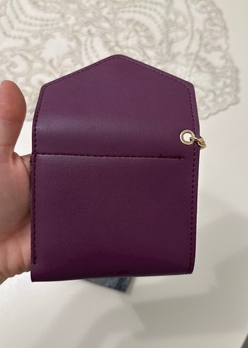 Deriden Mor Püsküllü Kadın Clutch Cüzdan - Görsel 3