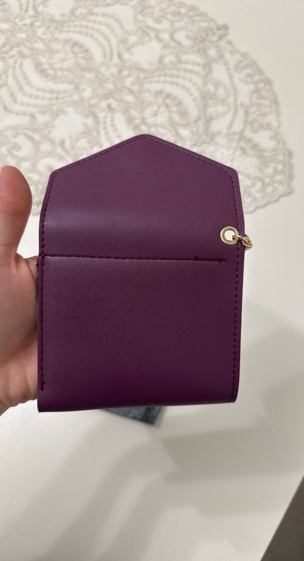 Deriden Mor Püsküllü Kadın Clutch Cüzdan - Görsel 3