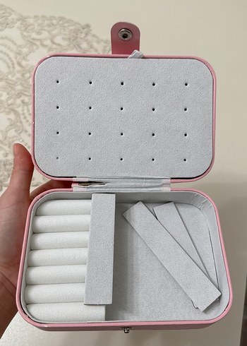 Pembe Pastel Makyaj Düzenleyici Kutusu - Görsel 3