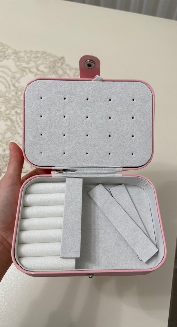 Pembe Pastel Makyaj Düzenleyici Kutusu - Görsel 3