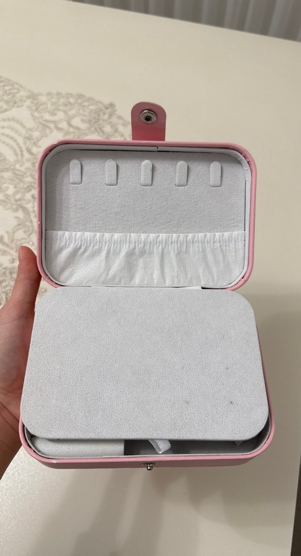 Pembe Pastel Makyaj Düzenleyici Kutusu - Görsel 2