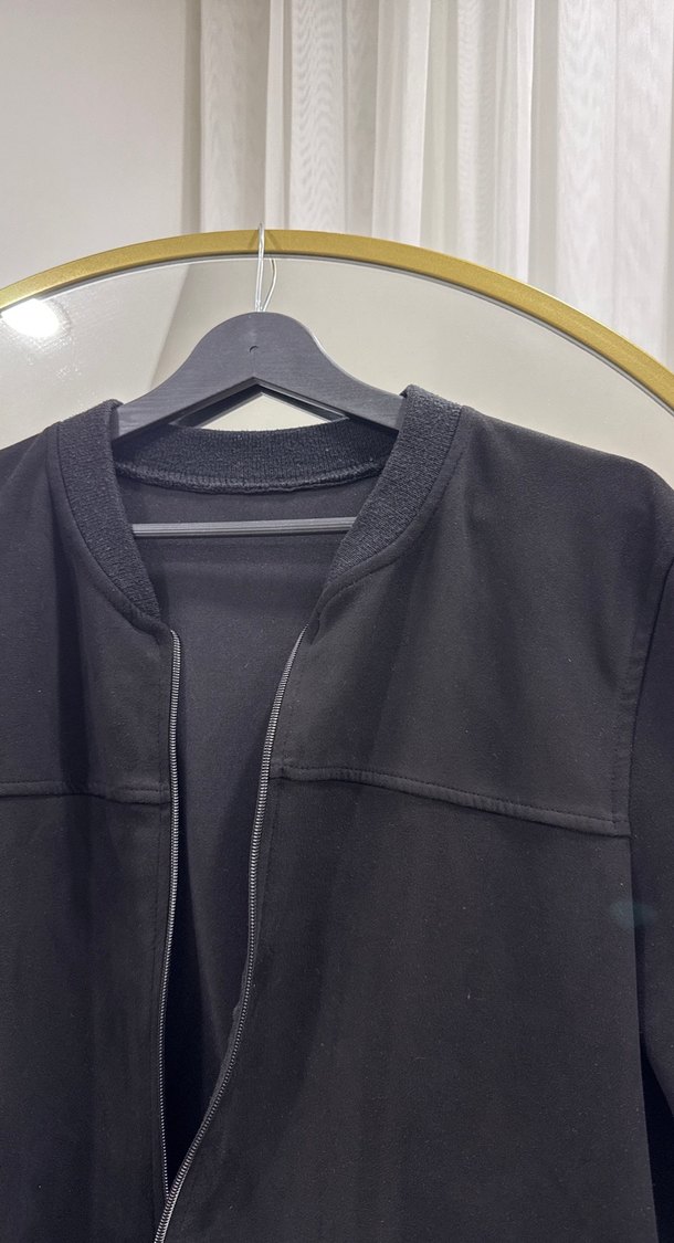 Siyah Kadın-erkek Midi Boy Sweatshirt - Görsel 3