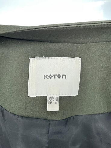 34 Beden haki Renk Koton Blazer %70 İndirimli.