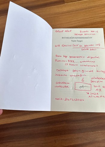 İLK SAYFASINI KIZIM YAZI İLE DOLDURMUŞ O YÜZDEN UYGUN FİYAT