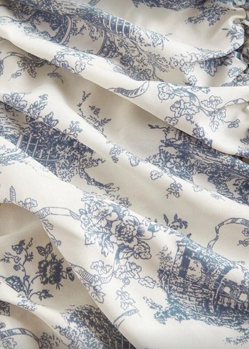 Kadın Beyaz Nakışlı Uzun Askılı Elbise - Görsel 4