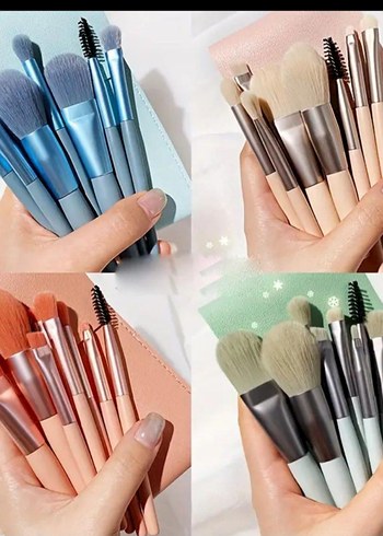 Beden Pastel Renkli Makyaj Fırça Seti