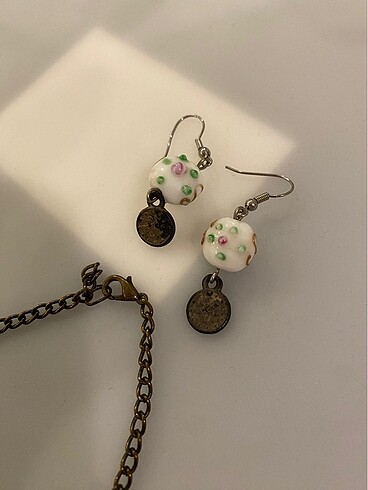 Beden Kolye Küpe set