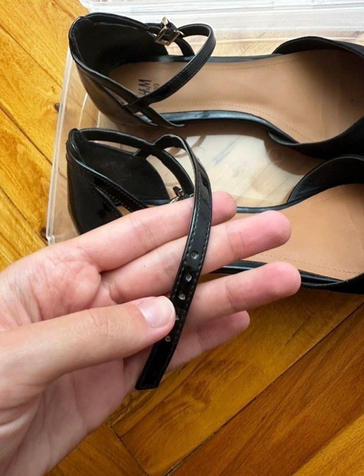 Siyah önü süet Kadın Babet - Görsel 3