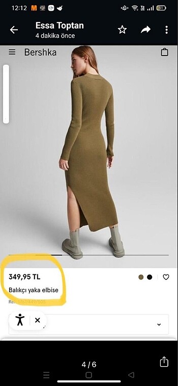 HAKİ BALIKÇI YAKA ELBİSE ????