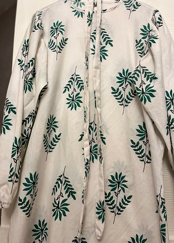 Yeşil Baskılı Bohem Uzun Kollu Hamile Bluzu - Görsel 2