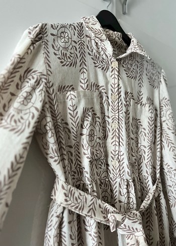 Keten elbise - Görsel 3