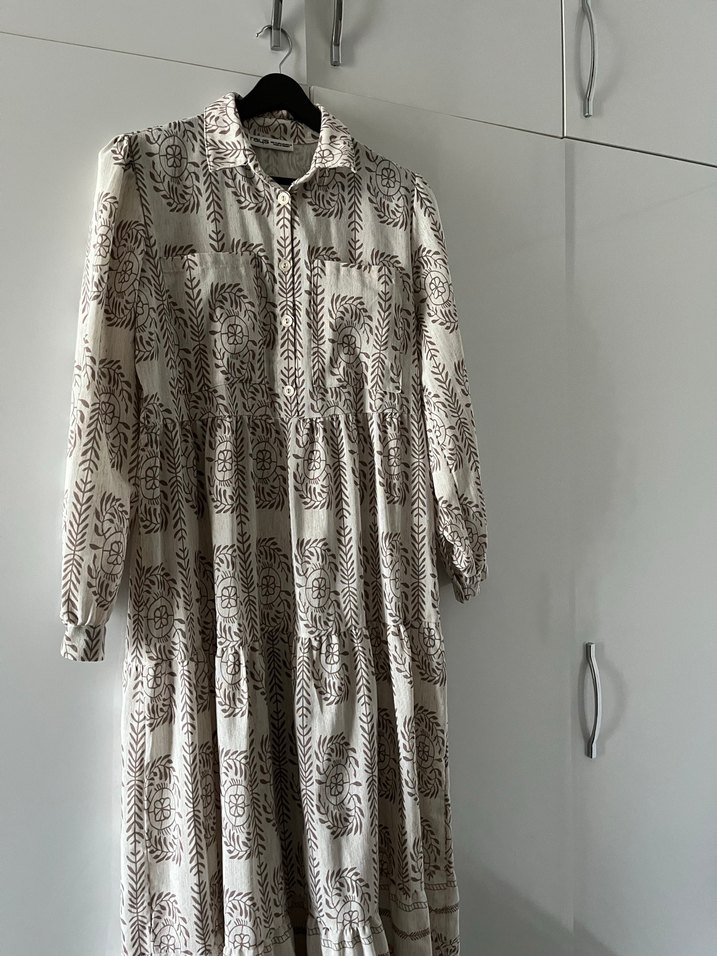 Keten elbise - Görsel 2