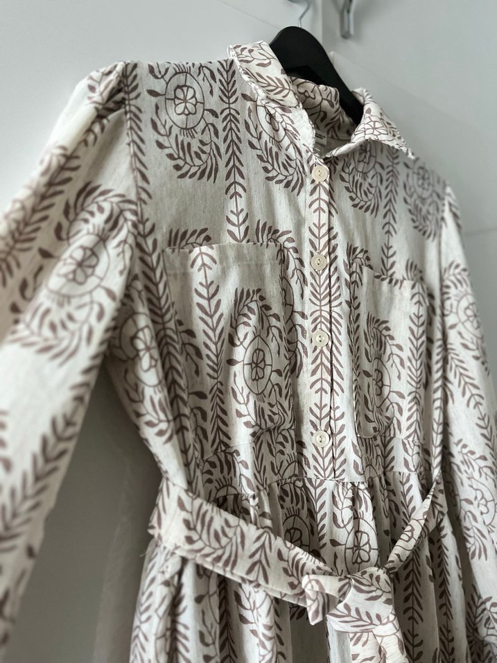 Keten elbise - Görsel 3