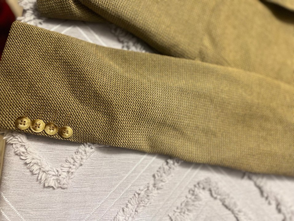 Klasik Kesim Kahverengi Keten Ceket - Görsel 2