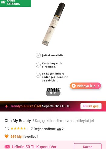 OMB Kaş Şekillendirici Maskara - Görsel 3