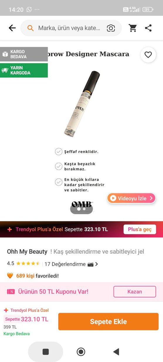 OMB Kaş Şekillendirici Maskara - Görsel 3