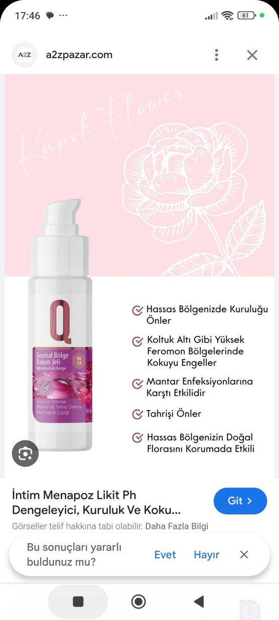 QUR Genital Bölge Bakım Jeli - Mantar Önleyici - Görsel 3