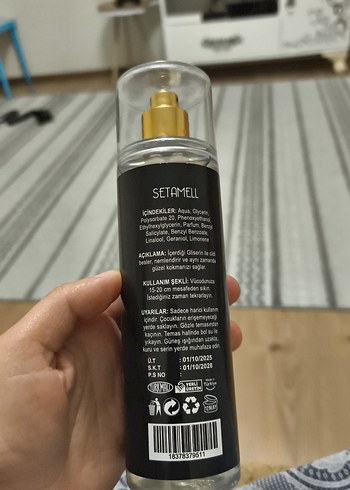 Setamell Body Mist Vücut Spreyi 200 ml - Görsel 3