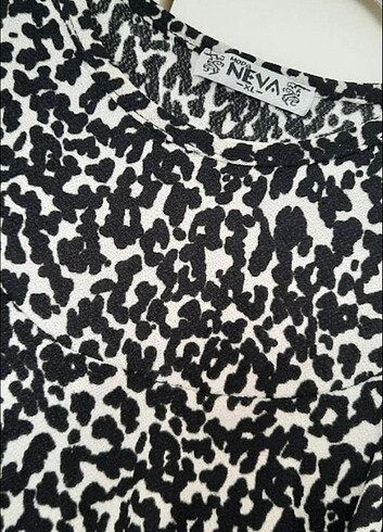 xl Beden çeşitli Renk Leopar desenli elbise