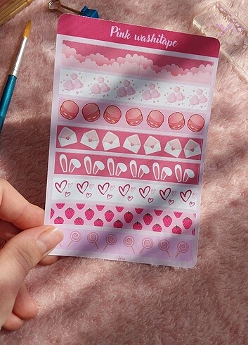 Pink washitape sticker