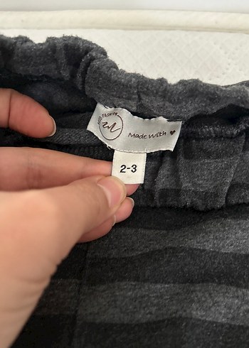 2 Yaş Beden gri Renk Uzun Kollu Gri Bebek Erkek Kıyafet Seti
