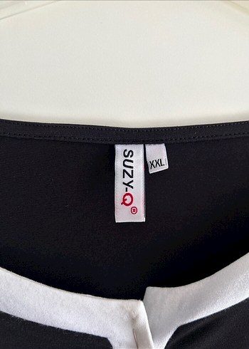 Uzun Kollu Siyah Fermuarlı tunik - Görsel 3