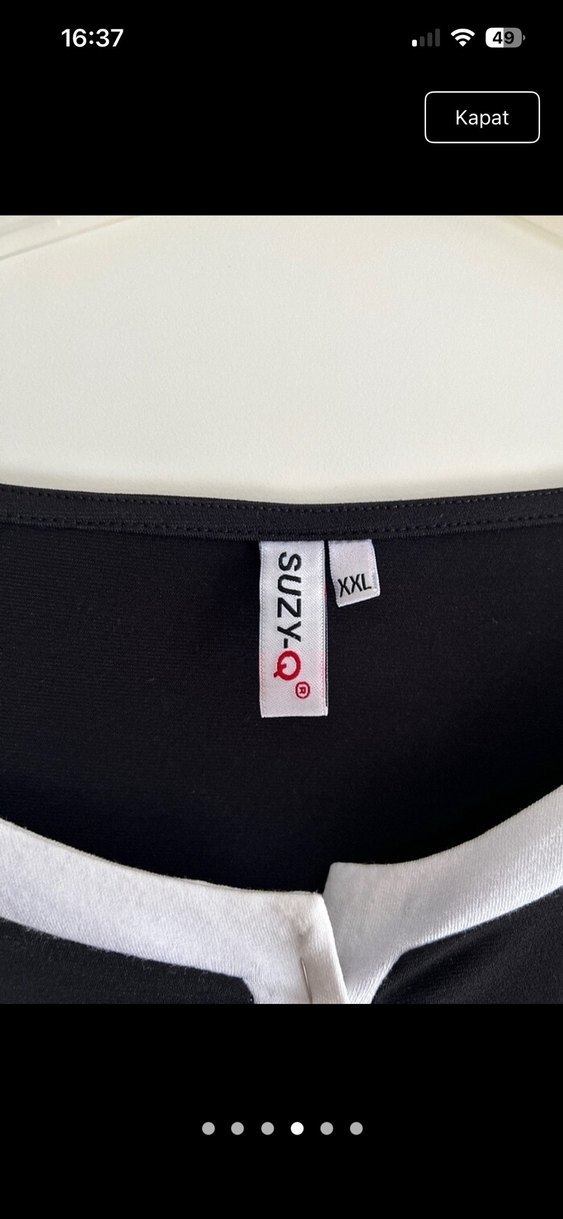 Uzun Kollu Siyah Fermuarlı tunik - Görsel 3