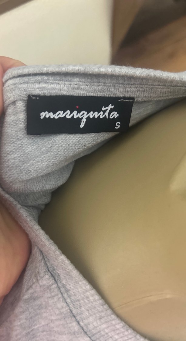 Gri Uzun Kollu Kadın Sweatshirt - Görsel 3