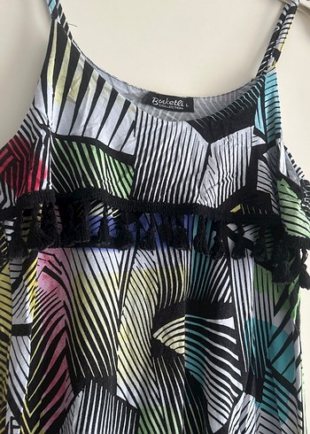 Drape Butik Renkli Pilili Kadın elbise