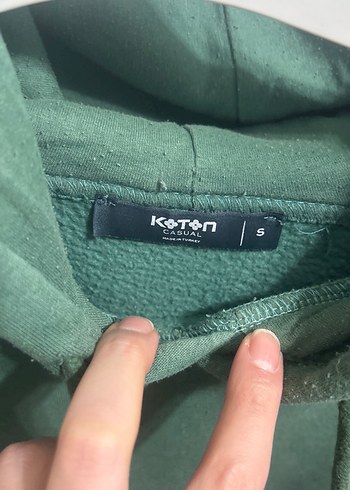 Yeşil Kapüşonlu Salaş Sweatshirt - Görsel 3