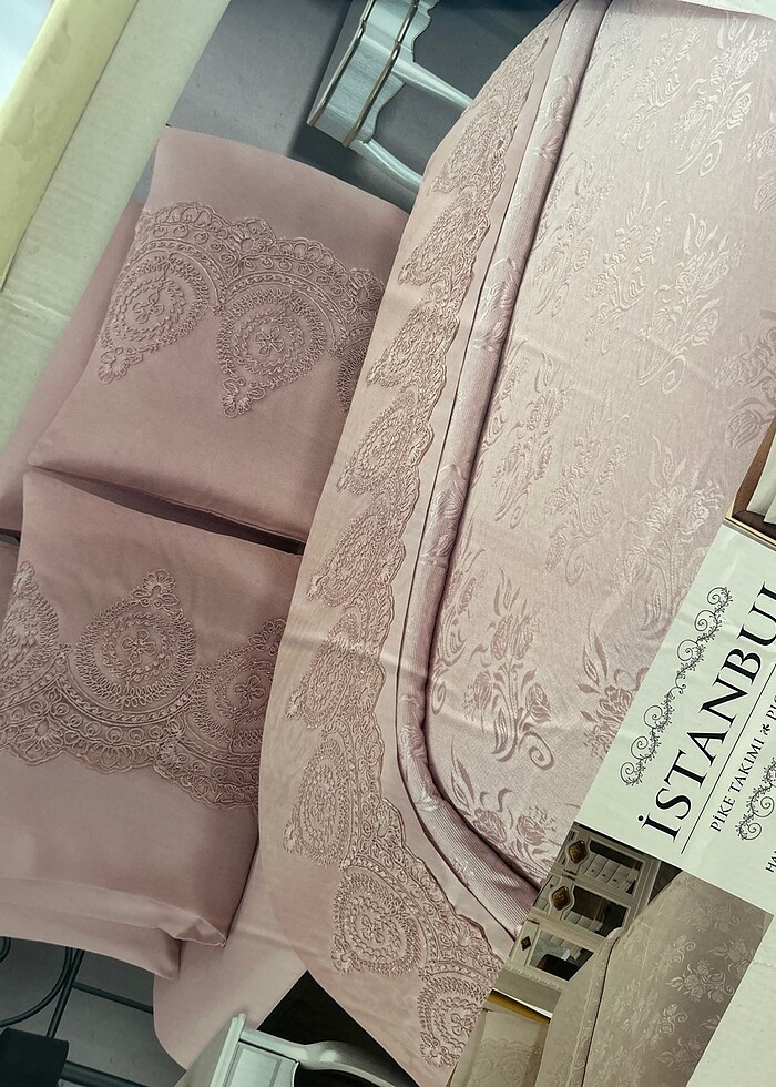 Yatak örtüsü güpürlü - Görsel 3