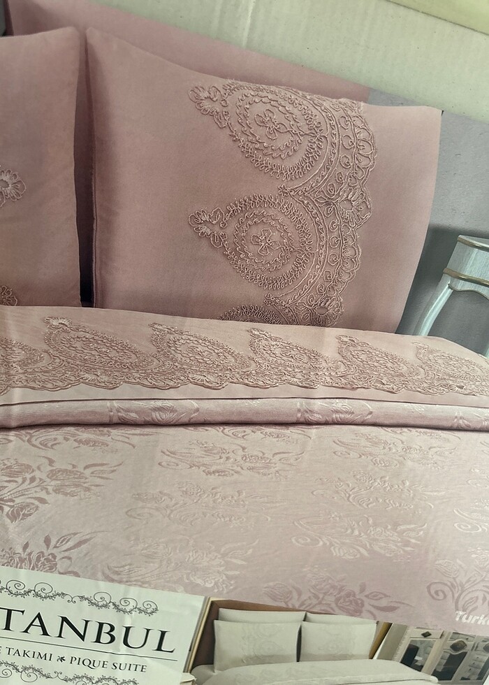 Yatak örtüsü güpürlü - Görsel 4