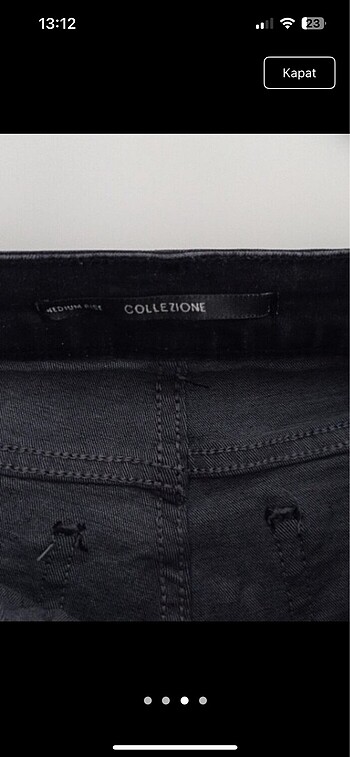 Collezione Siyah şeritli pantolon