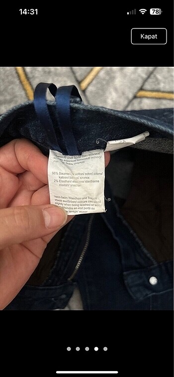 38 Beden Koyu renk pantolon