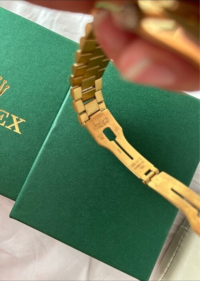Rolex saat 18 k altın kaplama - Görsel 5