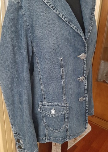 Gerry Weber Gerry Weber Düğmeli Kadın Mavi Denim Ceket