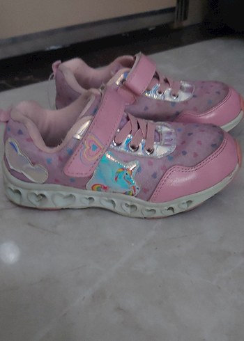Diğer unicorn Kız Çocuk Pembe Bağcıklı Spor Ayakkabı