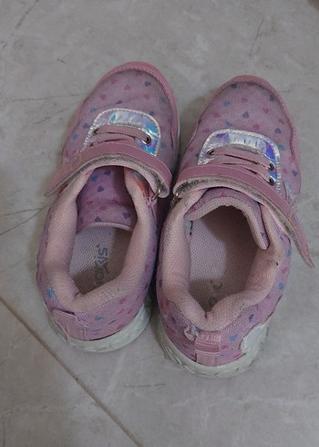 29 Beden unicorn Kız Çocuk Pembe Bağcıklı Spor Ayakkabı
