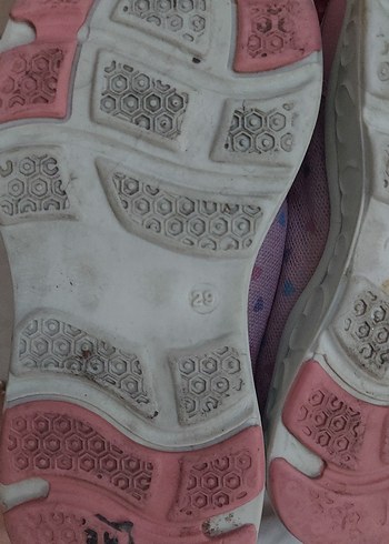 29 Beden pembe Renk unicorn Kız Çocuk Pembe Bağcıklı Spor Ayakkabı