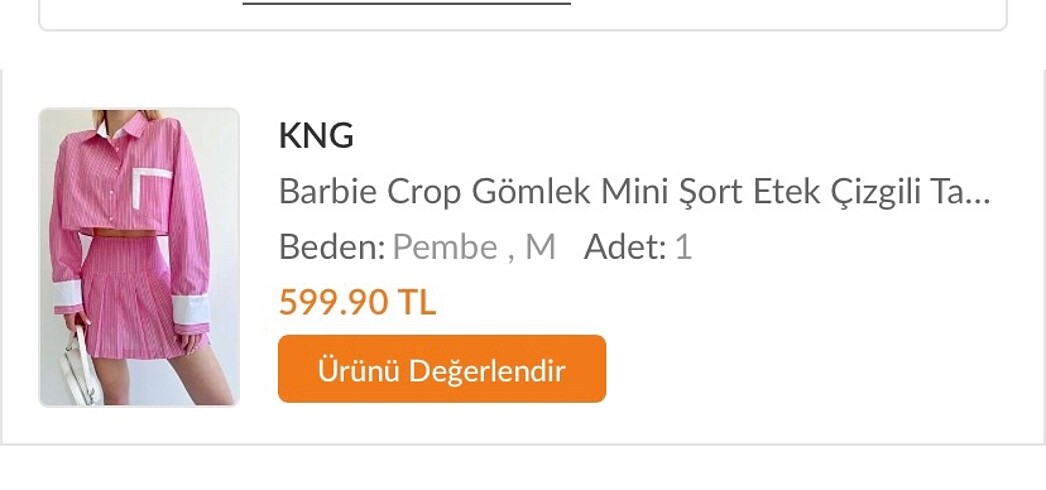 Diğer Barbie Gömlek etek takımı