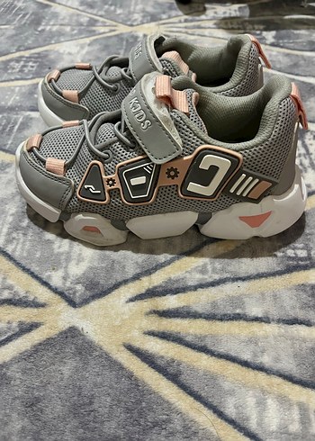 Kız Çocuk Gri Spor Ayakkabı - Görsel 6