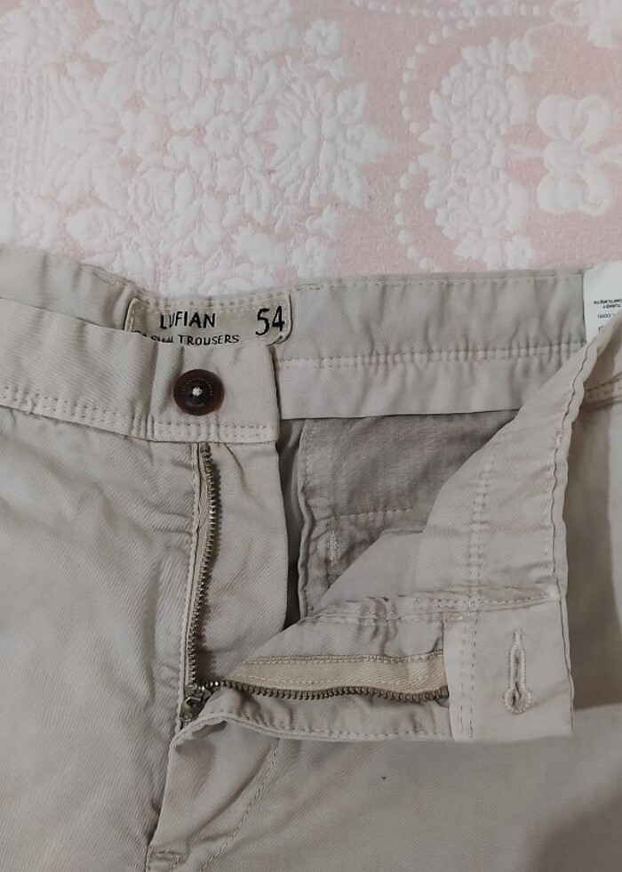 Lufian erkek şort yeni bej rengi - Görsel 4