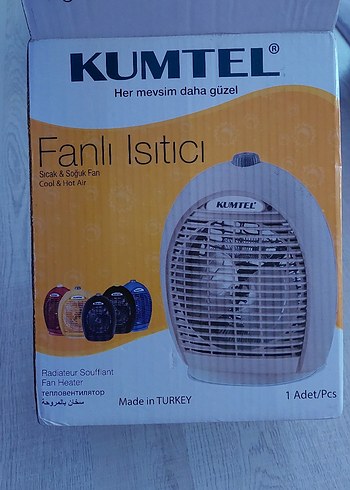 Kumtel Fanlı Isıtıcı Beyaz