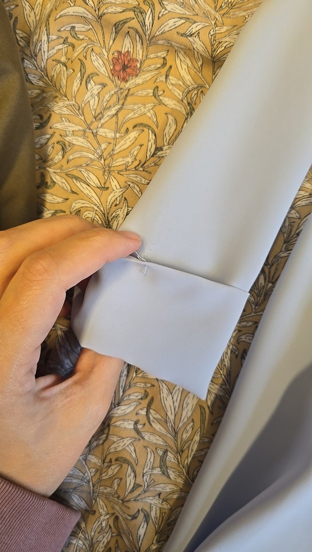 batik bebek mavisi ceket - Görsel 3