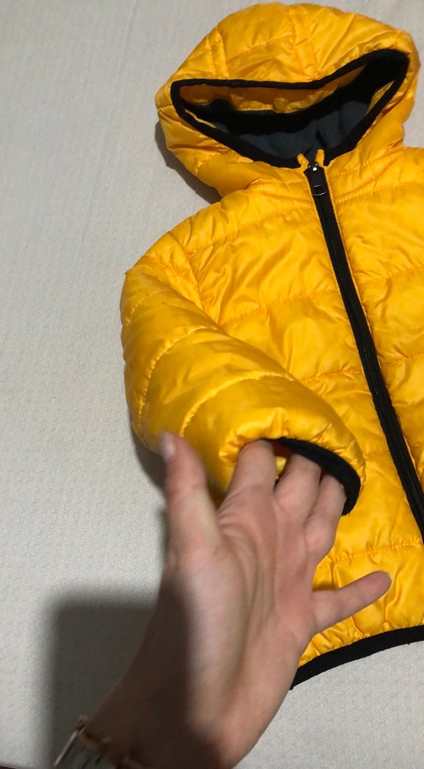 Sarı Kapüşonlu Fermuarlı Erkek Çocuk Mont - Görsel 2