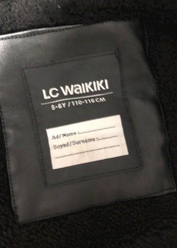 Erkek Çocuk Siyah Deri Kapüşonlu Ceket - Görsel 3