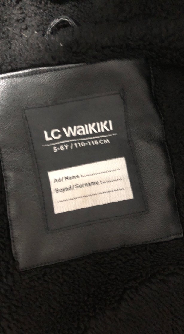 Erkek Çocuk Siyah Deri Kapüşonlu Ceket - Görsel 3