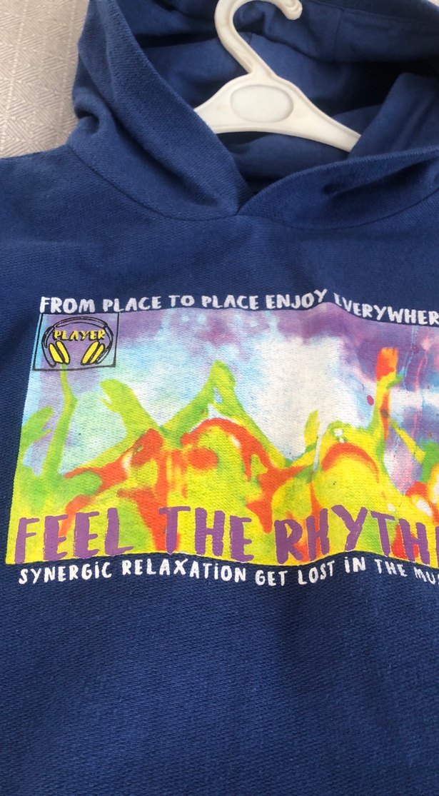 Kapüşonlu Baskılı Erkek Çocuk Sweatshirt - Görsel 2